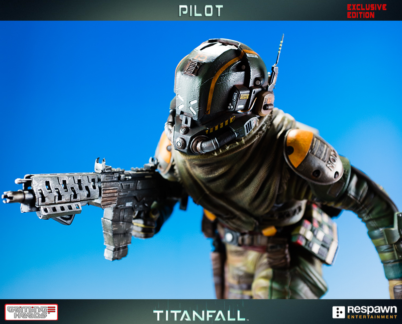 Illustration for article titled Wallrunning Titanfall Pilot Statue